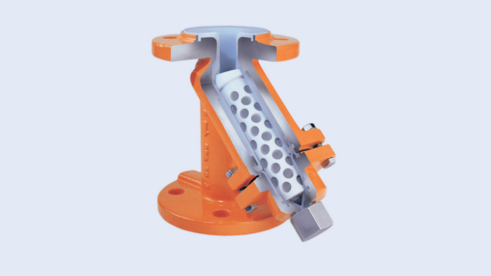 Xomox PTFE-lined strainer