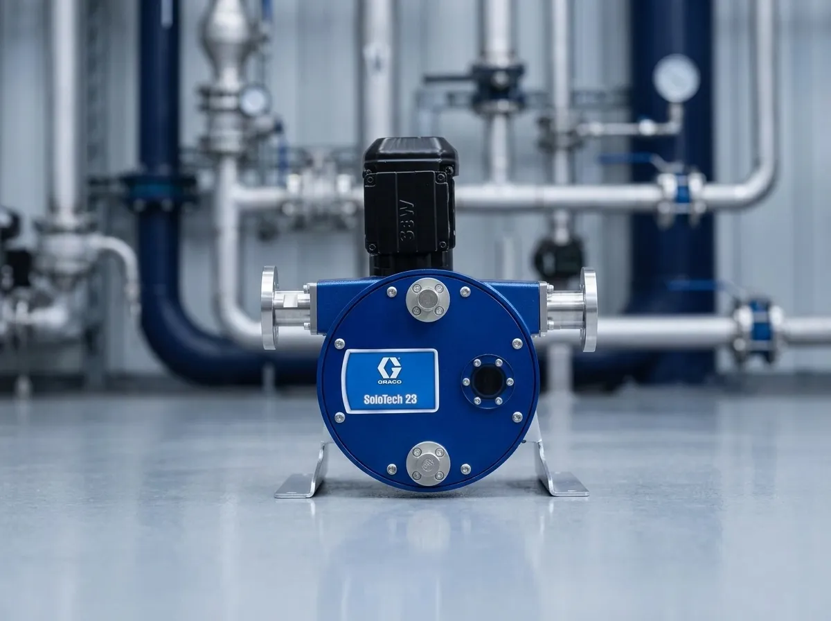 Graco SoloTech peristaltic hose pump wetted fluid section