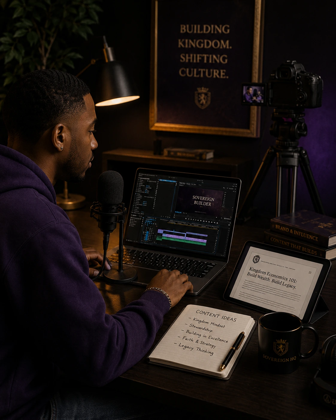 Kingdom creator media workspace representing cultural influence