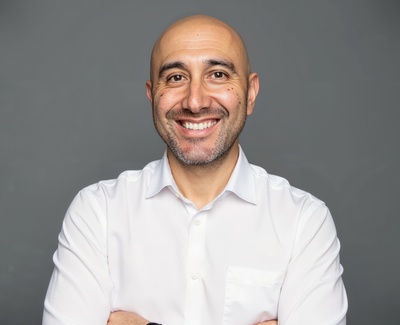 Professional AI headshot example created by HeadshotPro - male business portrait