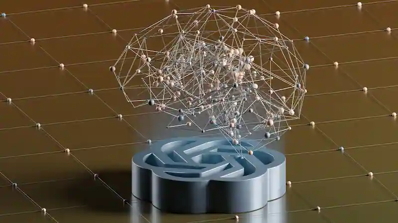 Ai Generated Molecules Forming A Brain