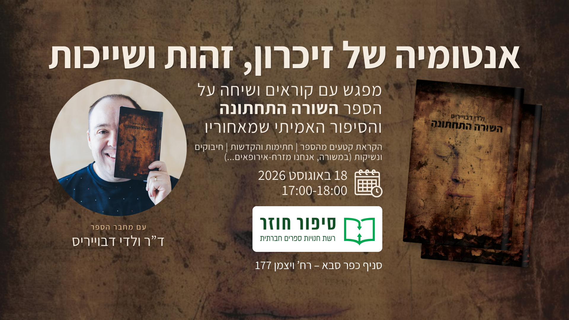 לכתוב את מה שאי-אפשר לספר - מפגש סופר והקראה