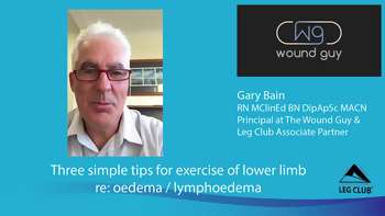 Three easy to follow exercise tips for oedema and lymphoedema 