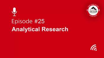 Podcast Episode 25: Analytical Research