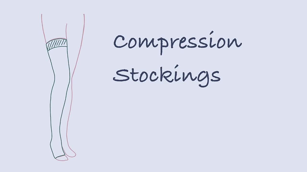 Compression stockings for venous insufficiency