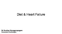 Diet & Heart Failure