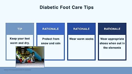 Foot care for diabetics