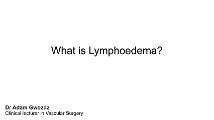 What is lymphoedema?