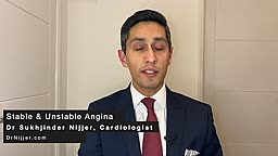 What is the difference between stable and unstable angina?
