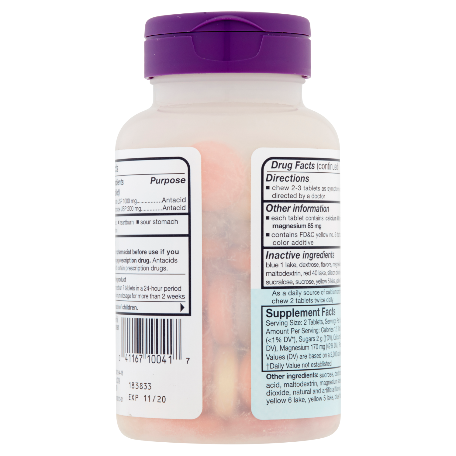 Rolaids Ultra Strength Assorted Fruit Antacid Chewable Tablets,  (72 count)