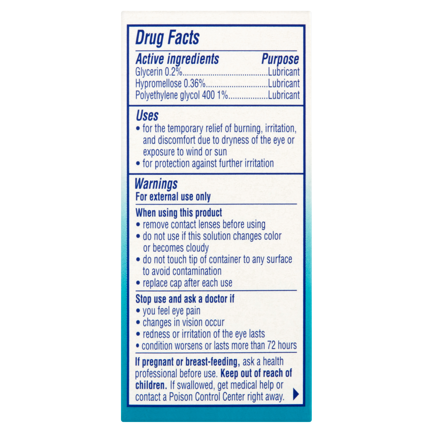 Visine All Day Comfort Dry Eye Relief Lubricant Eye Drops, (0.5 fl oz)