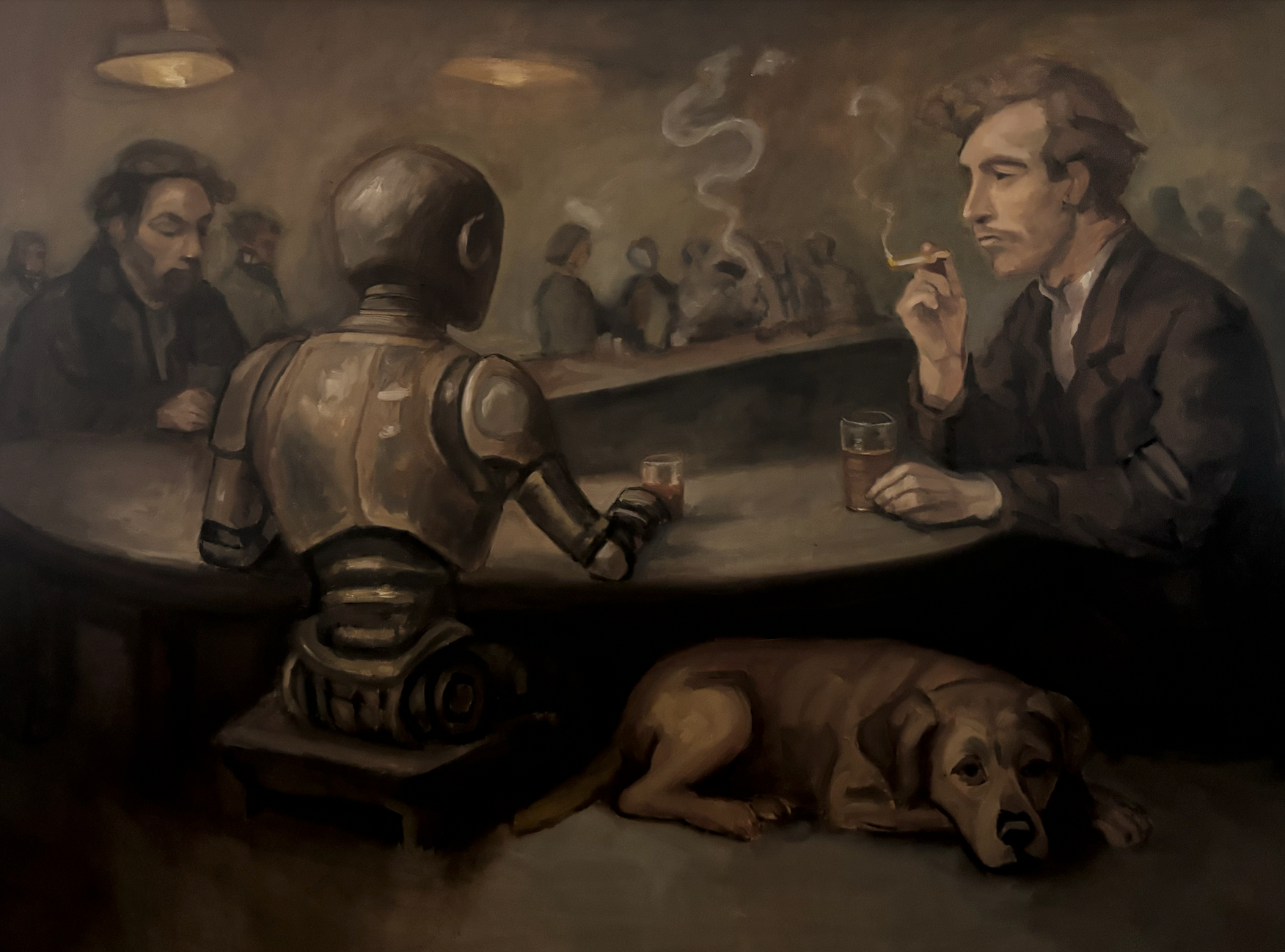 After Work Happy Hour at the Bar