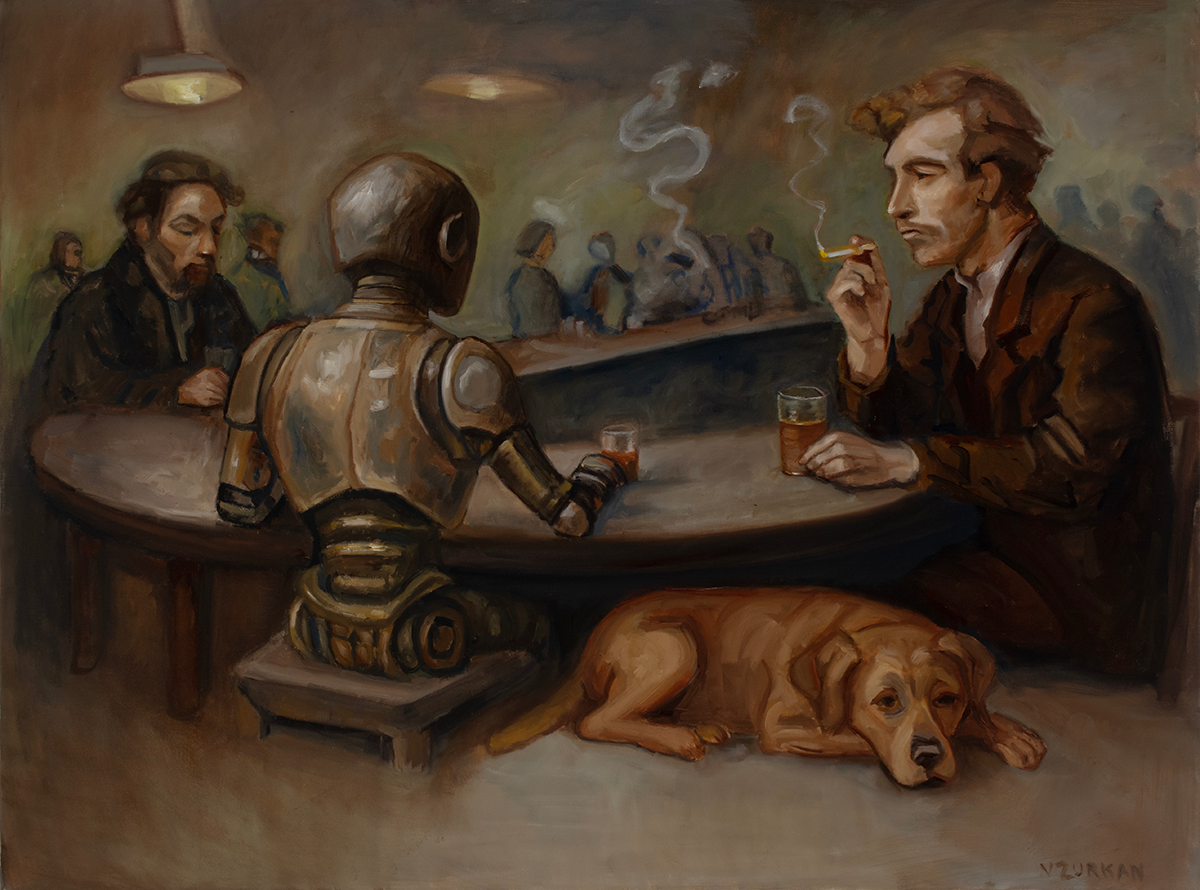 After Work Happy Hour at the Local Bar