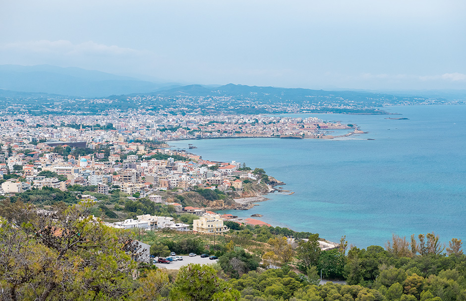 Panoramic photo of Chania