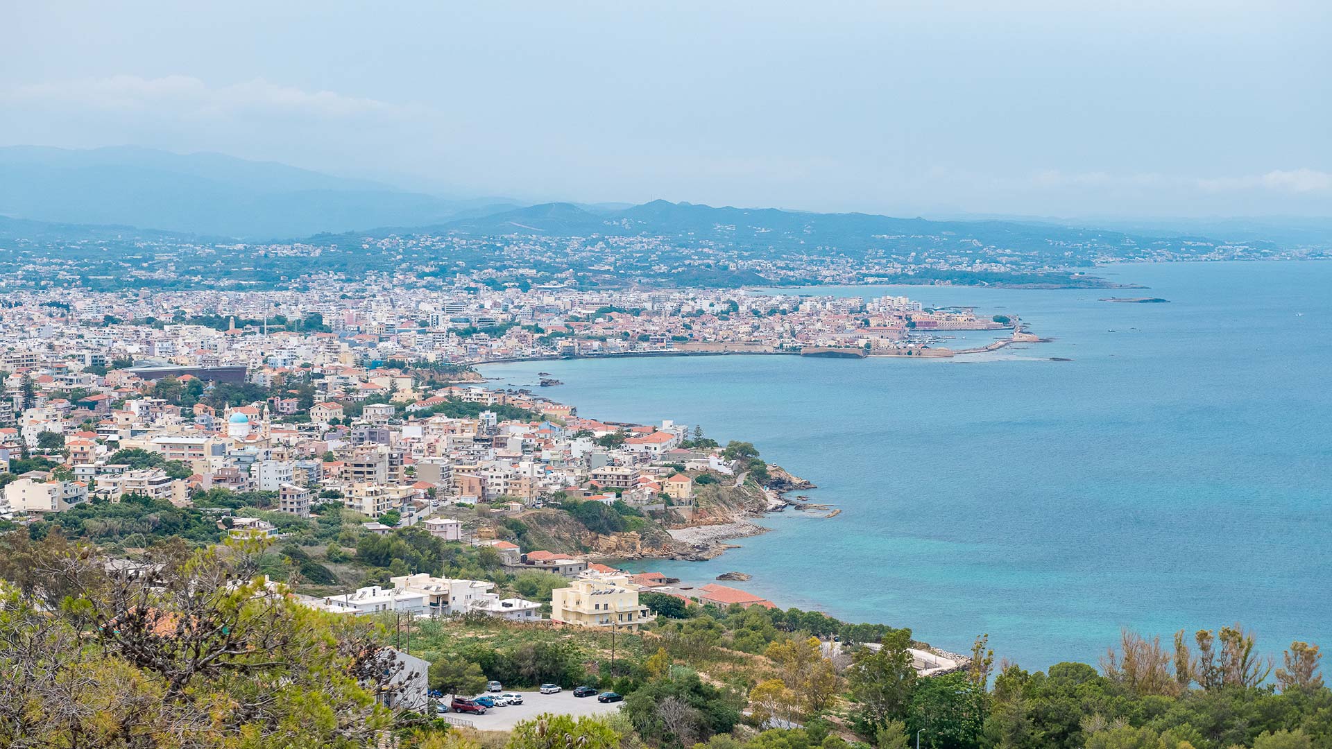 Panoramic photo of Chania