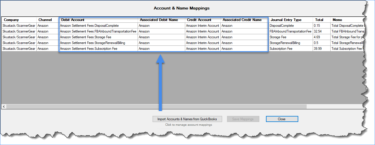 post general journal entries sellercloud help quickbooks mapping chart accounts