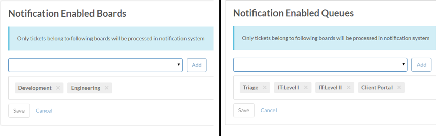 3. Enable Notifications on select boards/queues