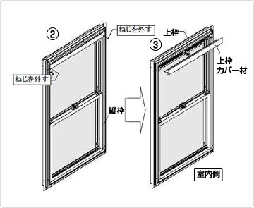 上げ下げ窓（独立可動型）の障子が止まらない - LIXIL | Qu0026A （よくあるお問い合わせ）