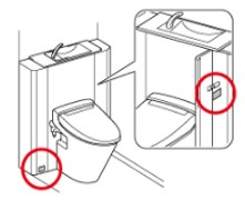 収納一体型トイレの便座（シート型シャワートイレ）において交換できる
