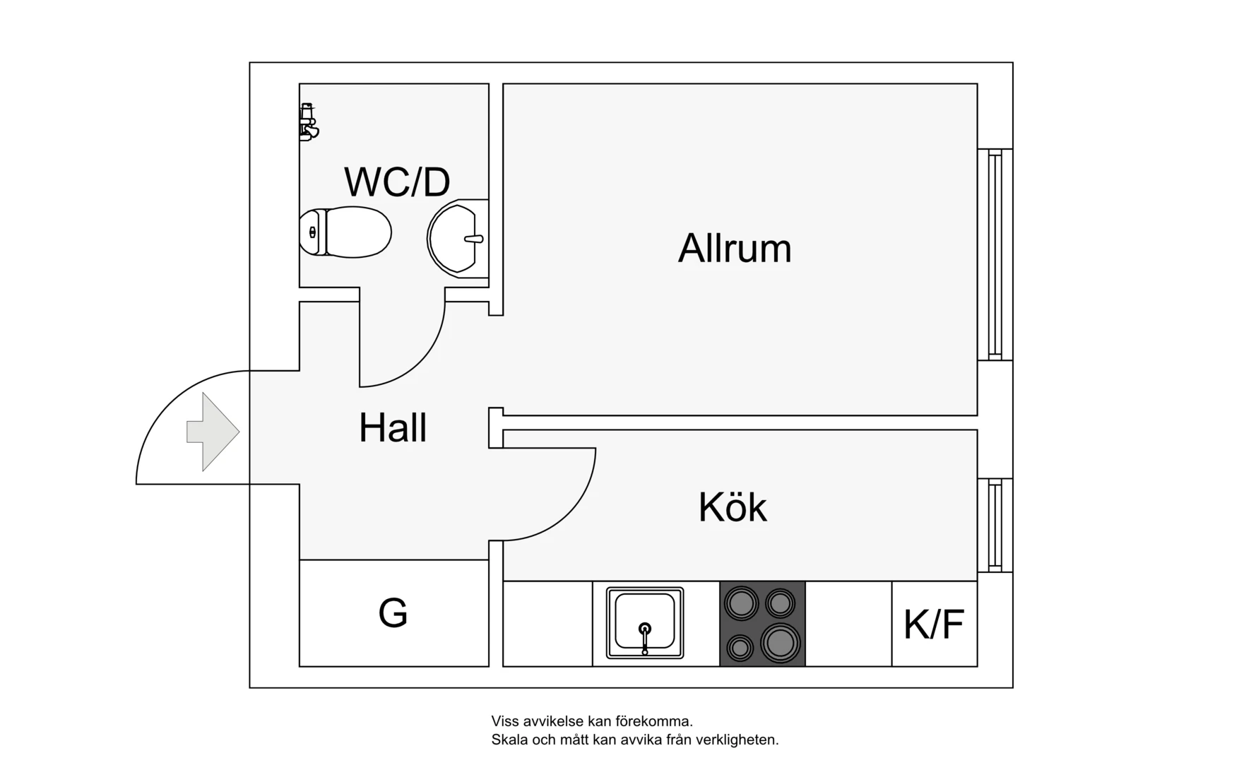 Floor plan for Ernst Ahlgrens Väg 2, 3tr