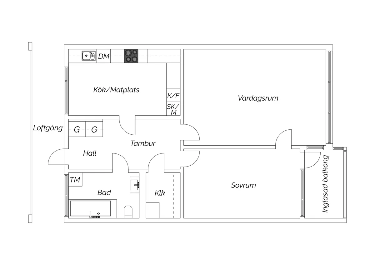 Planritning för Konsertgatan 1