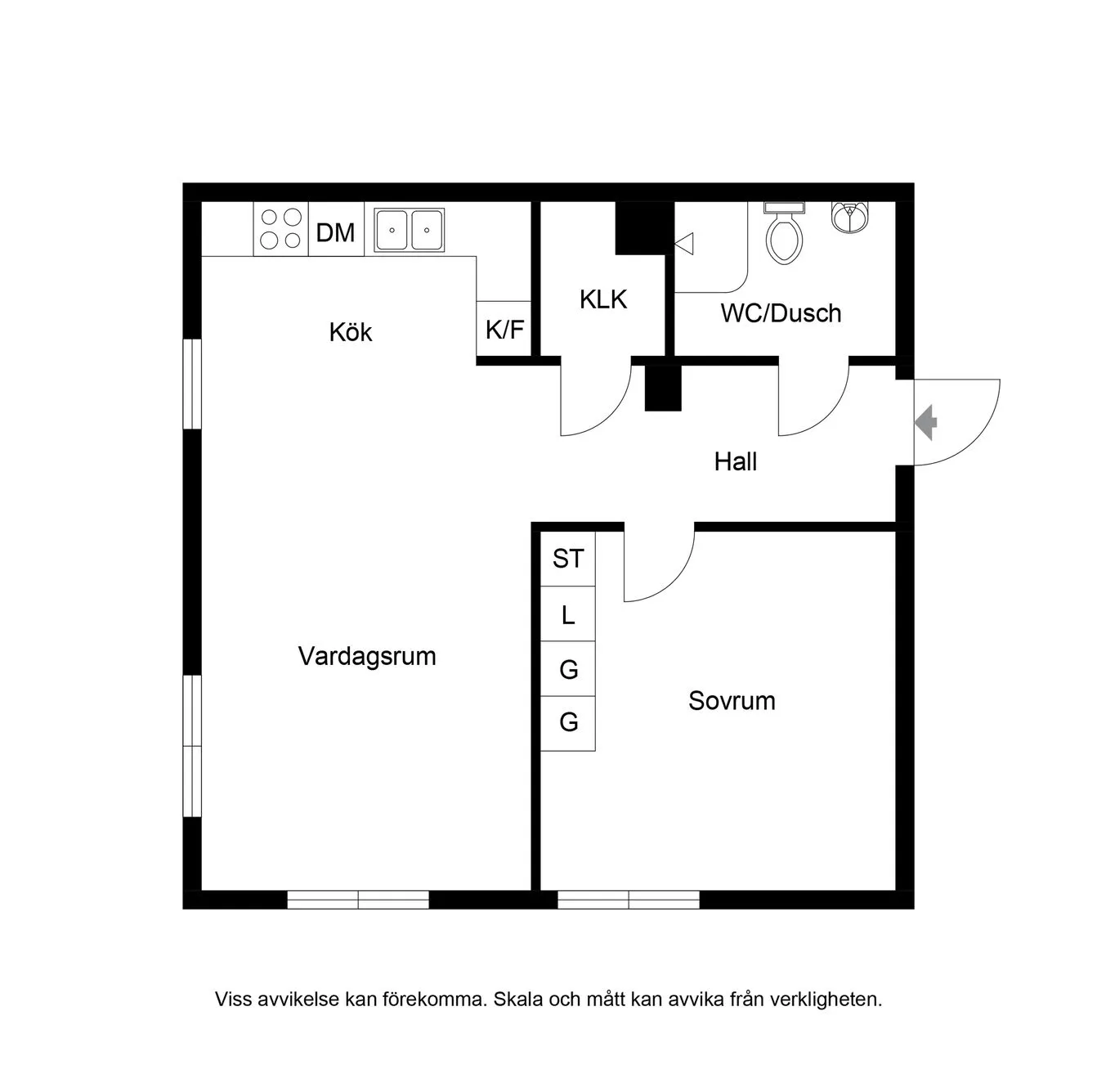 Planritning för Vallviksvägen 13