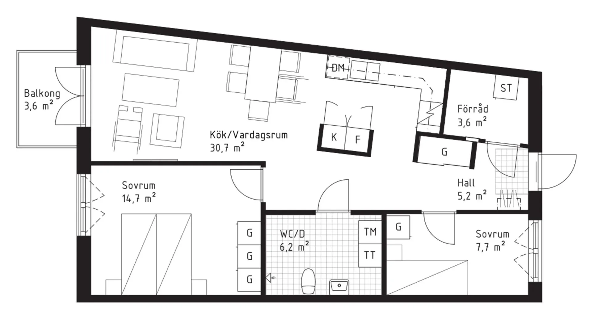 Planritning för Backhopparvägen 9