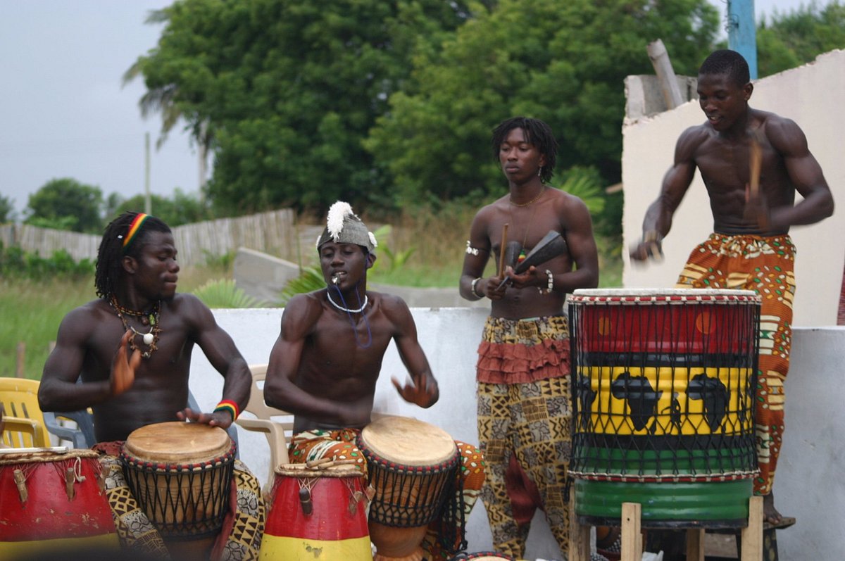 Drumming and Dancing on the shores of Cape Coast