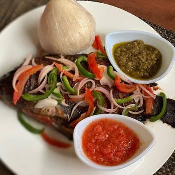 Grilled Tilapia with Banku