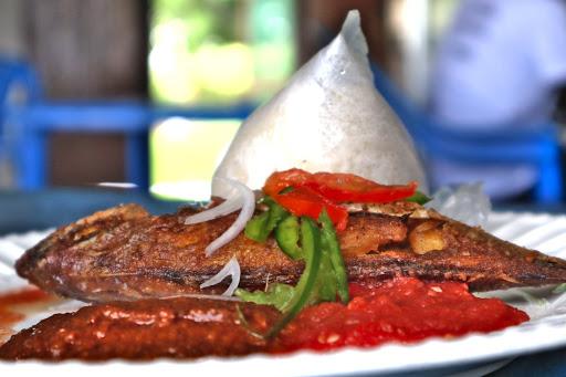 Banku with Red fish