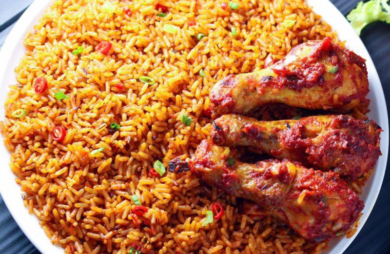 Jollof Rice and Goat