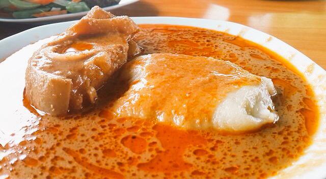 Fufu with Goat Groundnut Soup