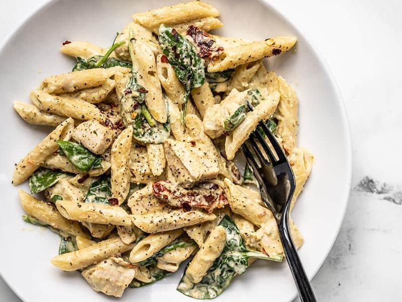 Chicken pesto pasta