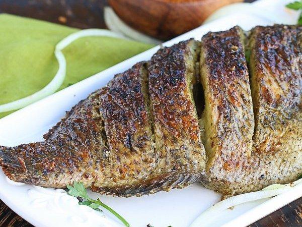 Hot Spicy Charcoal Grilled Tilapia