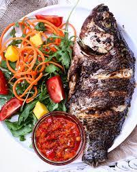 Grilled Tilapia with steam vegetables