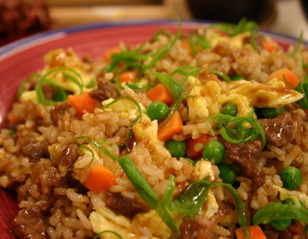 Fried Rice and Beef Sauce