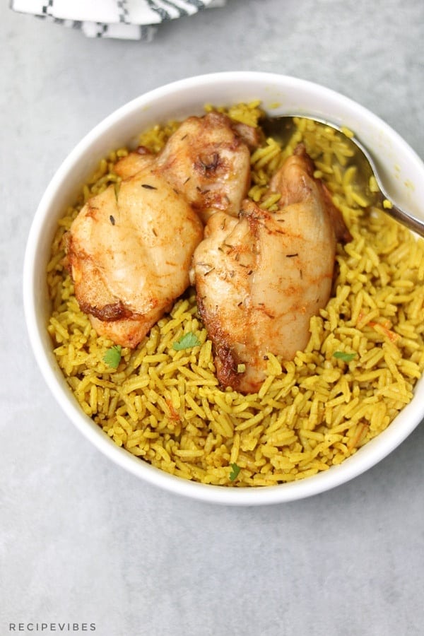 Curry Rice with Grilled Chicken