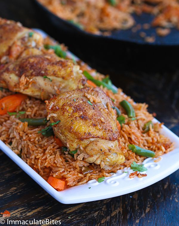 Jollof With Grilled Chicken