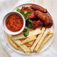 Yam Chips and chicken