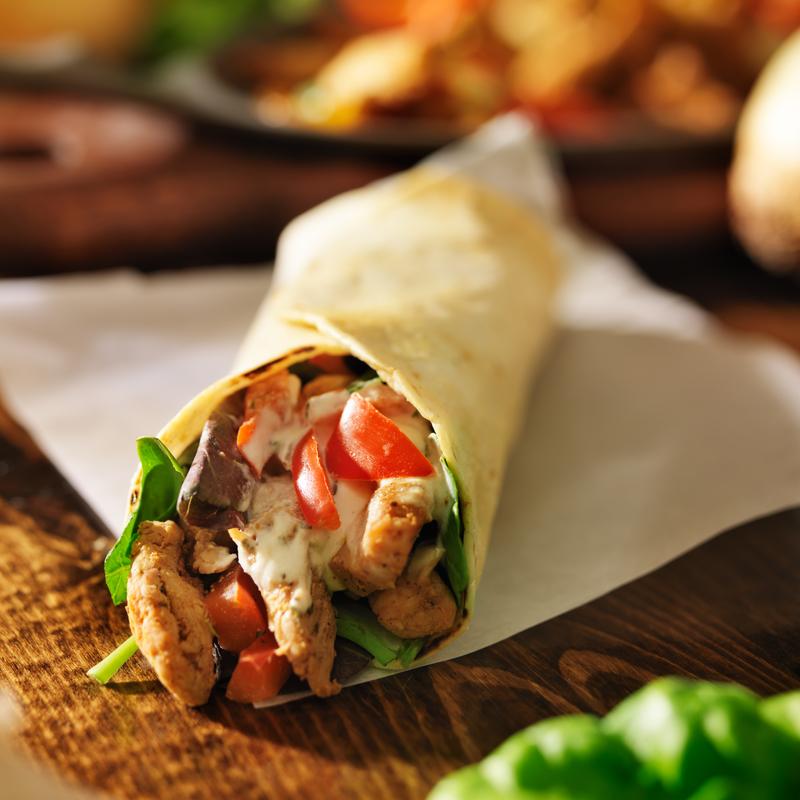 Creamy Chicken Wrap