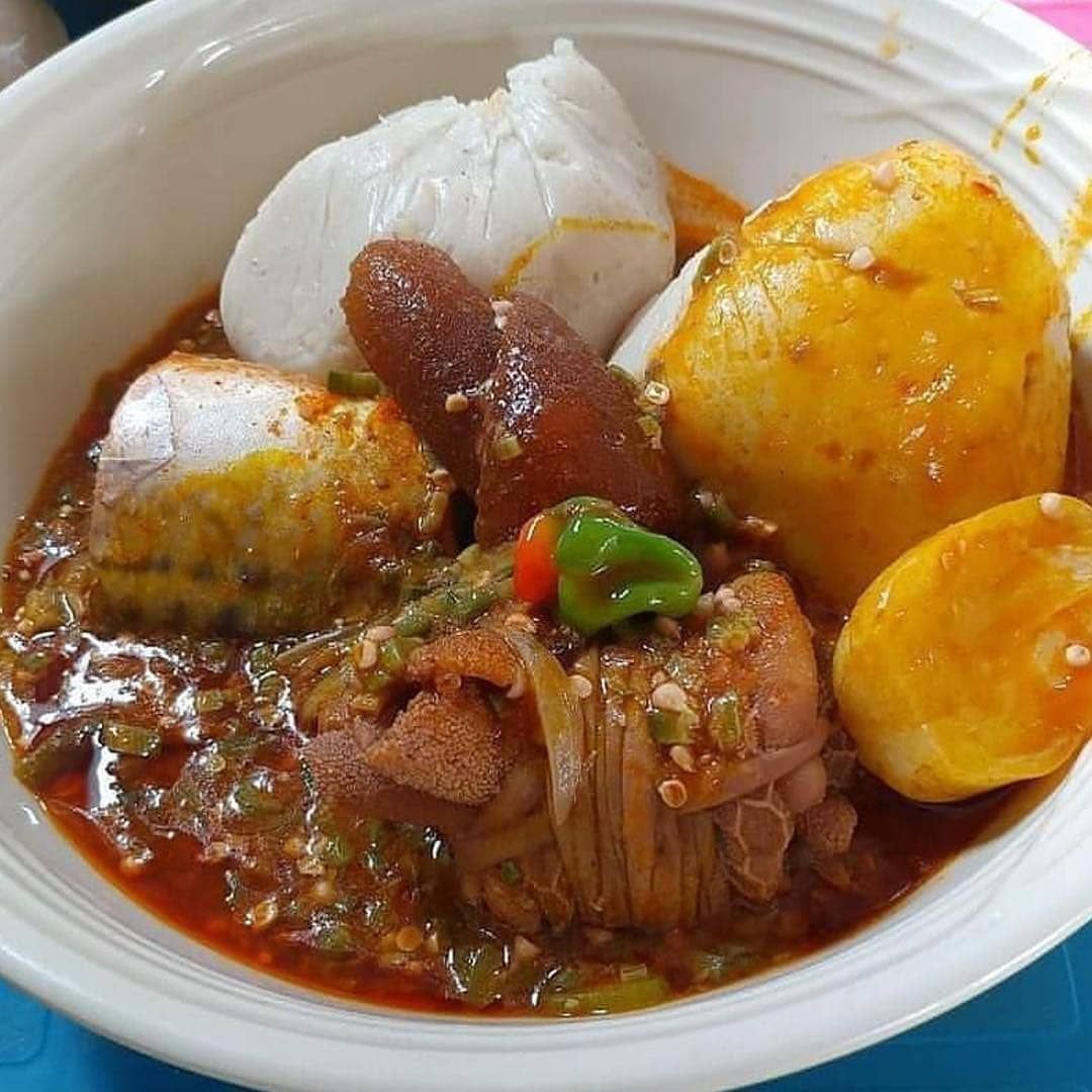 Banku with Okro soup 