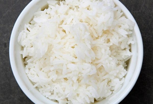 Plain rice with fish 