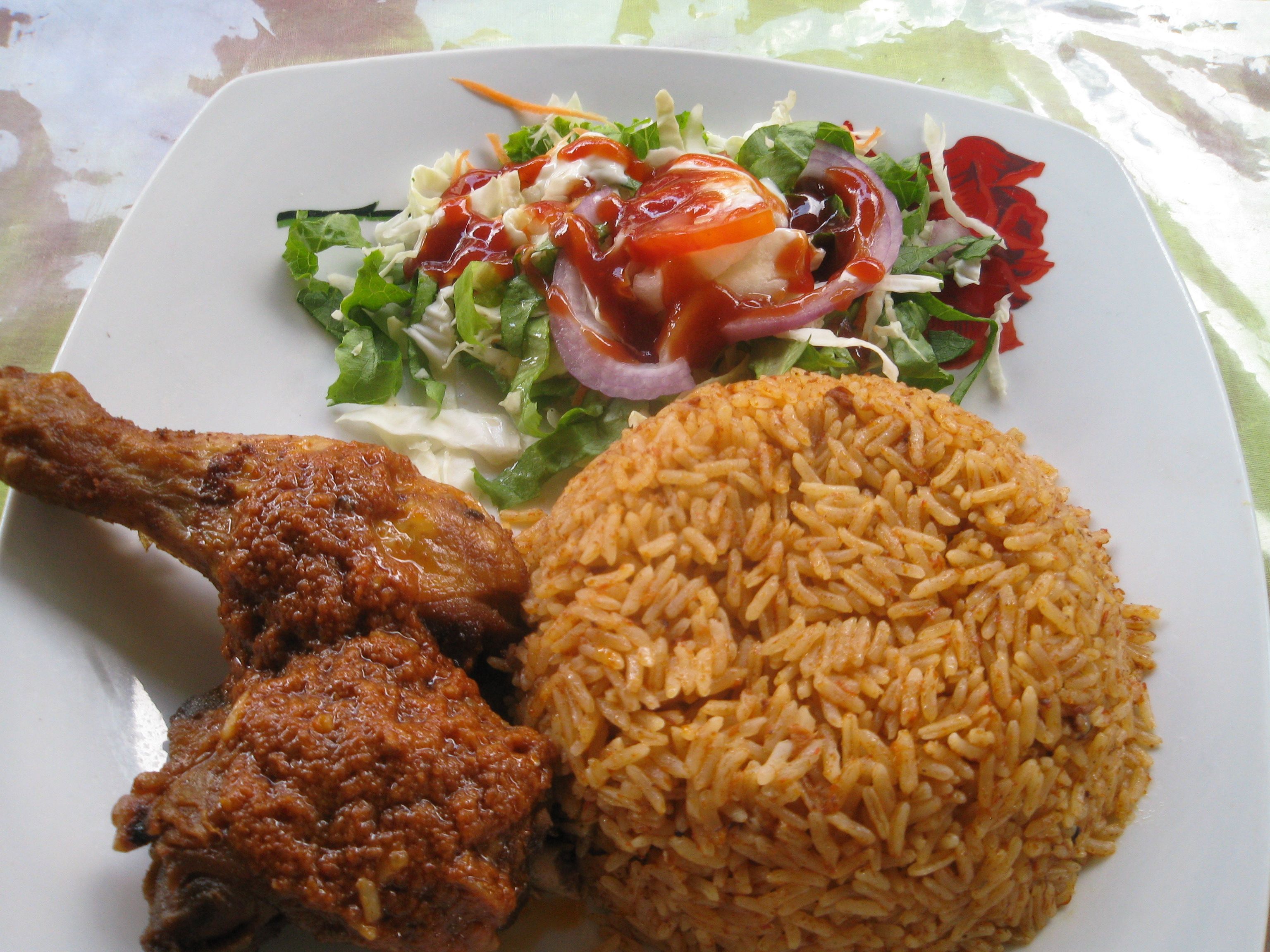 Jollof with chicken