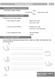 babycity worksheets helping parents teaching personal hygiene to their kids level 2 parents have a lot of responsibilities towards their children including teaching them personal hygiene and providing them with