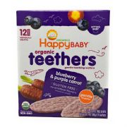 Gentle Teethers Organic Teething Wafers Blueberry & Purple Carrot  Case Pack - 