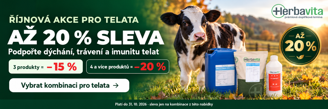 Říjnová akce pro telata – až 20 % sleva