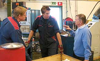 Sören Linder, Andreas Bernhardsson och Hans Massée