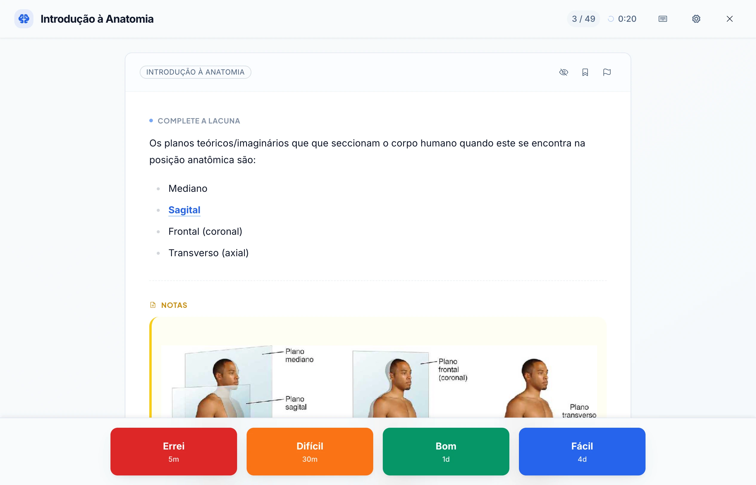 Flashcards da Hertz - visualização 2