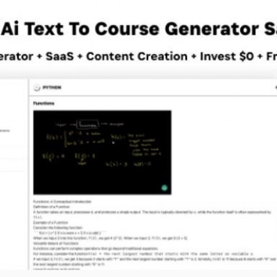 Ai Course Generator - Text To Course SaaS Ai Chat Ai Video & Image Content Earn Gemini React Adm Profile Picture