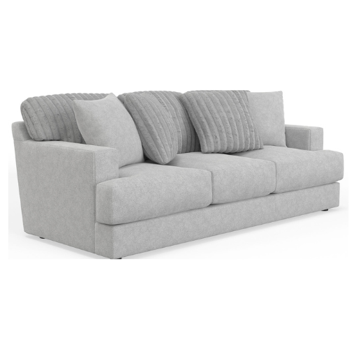 Charcoal grey fabric power recliner chair on sale for $599, originally $995.95, featuring a plush tufted back and integrated side power controls